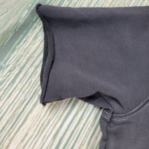 HUDSON KIDS ombre grey short sleeves hooded top - Picture 4 of 6